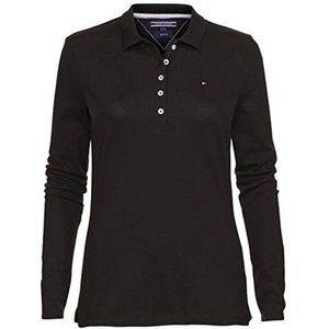 Tommy Hilfiger dames shirt met lange mouwen New Chiara STR PQ Polo LS, effen