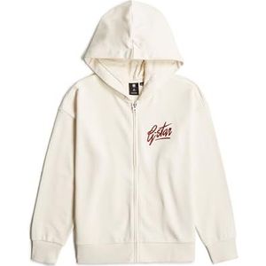 Meisjes Hoodie Zipp Brushed - Beige - meisjes