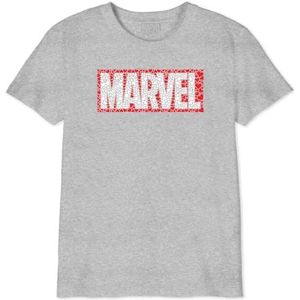 Marvel GIMARCOTS182 T-shirt voor kinderen, grijs gemêleerd, maat 08 jaar, Grijs Chinees, 8 Jaren