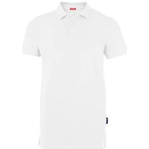 HRM Heren Heavy Performance Polo, Wit, Maat 4XL I Premium Heren Poloshirt I Basic Polo Shirt Wasbaar tot 60°C I Hoogwaardige & Duurzame Herenkleding I Werkkleding