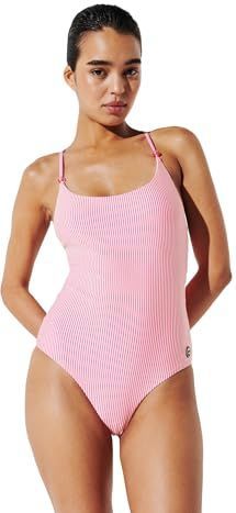 Karl Lagerfeld - IKON - Badpak - Pink/Wit - Soft Cup