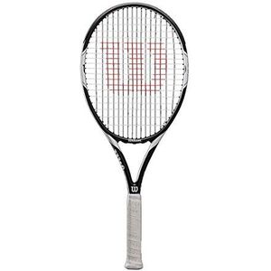 Wilson Federer Team 105 WRT30730U3 Tennisracket, uniseks, voor beginners en vrijetijdsspelers, greepdikte L3, wit/zwart