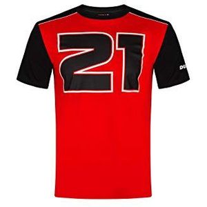 Valentino Rossi Troy Bayliss T-shirt voor heren, rood/zwart, S