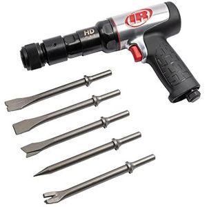 Ingersoll Rand Kit Pneumatische Hamer 135MAXK, Heavy Duty Pneumatische Hamer met 2600 bpm, 76 mm Slag, 3/4"" (19 mm) Diameter Boorgat, Incl. 5-Delige Beitelset