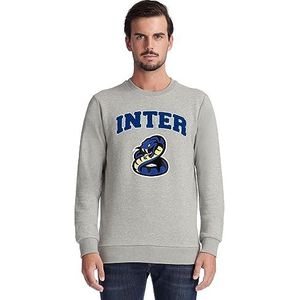 Inter Sweatshirt met ronde hals, uniseks, voor volwassenen, officieel product, exclusieve collectie Back to Stadium, 100% katoen, geschikt voor alle Nerazzurri-fans