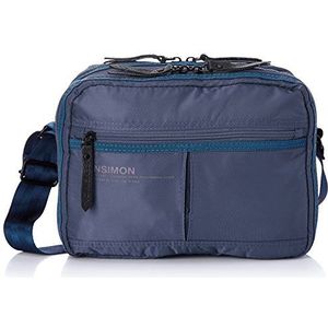 Bensimon Pocket Bag Working schoudertas voor dames, grijs (Gris (Bleu Gris 836)), One Size