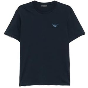 Emporio Armani - Heren T-shirt - Zwart - Katoen - Logo Voorzijde