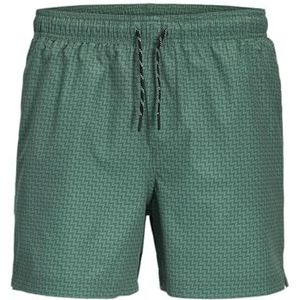 JACK & JONES Heren Jpstmaui Jjswim Micro AOP AKM, Mallard Green, XS
