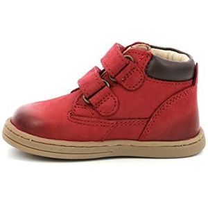 Kickers Tackeasy Oxford-schoen voor kinderen, uniseks, rood, 18 EU