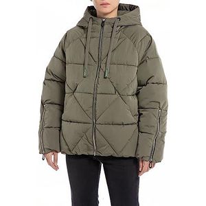 Replay Oversized winterjas voor dames, 435 Army Green, XL