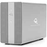 OWC Mercury Elite Pro Dual (0 TB) met 3-poorts USB-hubbehuizing USB 3.2 Gen 2 (USB-C), 10 Gb/s Externe opslagoplossing