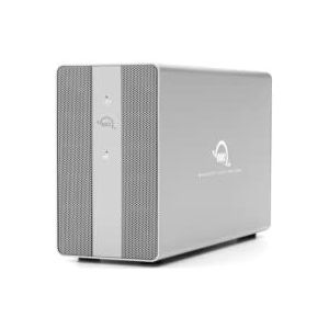 OWC Mercury Elite Pro Dual (0 TB) met 3-poorts USB-hubbehuizing USB 3.2 Gen 2 (USB-C), 10 Gb/s Externe opslagoplossing