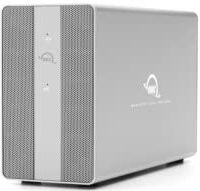 OWC Mercury Elite Pro Dual (0 TB) met 3-poorts USB-hubbehuizing USB 3.2 Gen 2 (USB-C), 10 Gb/s Externe opslagoplossing