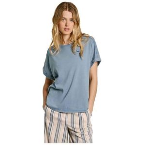 Pepe Jeans Edith Shirt voor dames, Blauw (Sea Blue), M/L