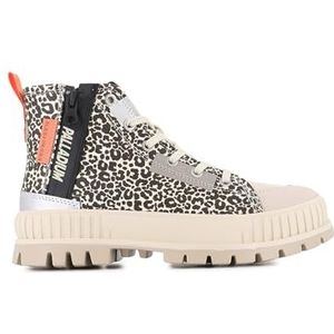 Palladium - PALLASHOCK BACKZIP 2 - Biker Boots - Milk/Print Brown