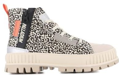 Palladium - PALLASHOCK BACKZIP 2 - Biker Boots - Milk/Print Brown