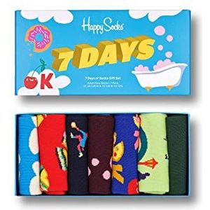 Happy Socks Geschenkdoos 7 DAYS SOCKS GIFT SET 7-PACK XSEV15-0200 Veelkleurig, Maat: 36-40,Meerkleurig