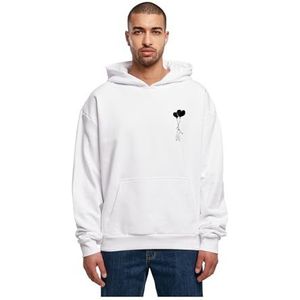 Merchcode Heren Hoodies Love In The Air Ultra Heavy Hoody, Oversized Fit, Katoen 100%, M, wit, M