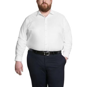 Unlisted by Kenneth Cole Unlisted Dress Shirt Solid ceremoniehemd heren, Wit, (XXL grande) 46 cm collo 81/84 cm manica