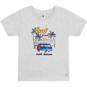 Petit Bateau Jongens T-shirt met korte mouwen, grijs, 3 Jaar