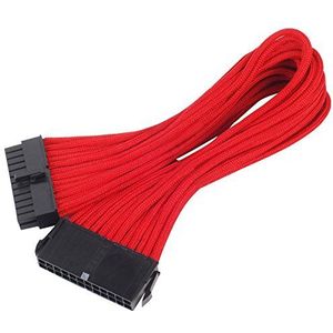 SilverStone SST-PP07-MBR - Voeding verlengkabel 30cm moederbord 24pin naar 24pin, rood