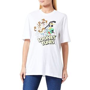 ONLY Dames ONLLOONEY Tunes Oversize S/S TOP Box JRS T-shirts & tops, helder wit/print: Bunny, M