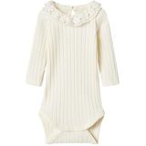 Biologisch Katoen - Romper - Lange Mouwen - Ronde Hals - Ribgebreid - Verticaal Gestreept