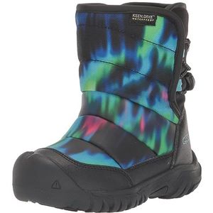 KEEN Unisex Kids Puffrider Waterdichte Sneeuwlaars, Northern Lights Zwart, 39 EU