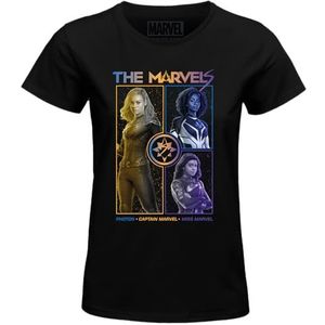 Marvel ""The WOMAVLSTS007 T-shirt voor dames, zwart, maat XXL, Zwart, XXL