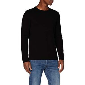 ONLY & SONS Gebreide trui voor mannen, normale pasvorm, ronde hals, pullover, zwart, XL