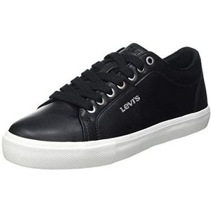 Levi's Woodward S Damessneakers, Regular Black, 40 EU