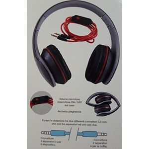 Xtreme 33663 hoofdtelefoon Seattle Audio & Talk oplaadbaar, 3,5 mm klinkstekker, 1,2 m kabel, diameter 40 mm