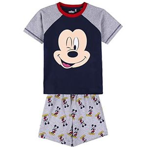 CERDÁ LIFE'S LITTLE MOMENTS Mickey Mouse pyjama voor jongens, katoen, 100% uit 2 delen (pyjamabroek + bovenstuk), officiële licentie van Disney, grijs, normaal