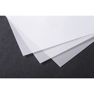 Clairefontaine - Ref 975093C - Traceerpapier (5 vellen) - 70x100cm formaat, 90/95g, hoge transparantie, glad oppervlak, zuurvrij, afdrukbaar - Geschikt voor inkt, marker & potlood