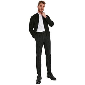 Trendyol Heren normale broek, zwart, 42, Zwart, 52