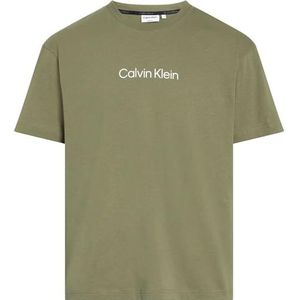 Calvin Klein Heren Hero Logo Comfort T-Shirt S/S T-shirts, Delta Groen, S, Delta Groen, S
