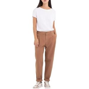 Replay Dames taps toelopende fit jeans Joans, 348 Tobacco, 25W