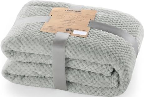 Henry - Knuffeldeken - Grijs - Polyester - 220 x 240 cm