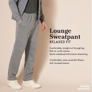 Amazon Essentials Fleece joggingbroek voor heren (verkrijgbaar in groot en lang), wit, XX-Large