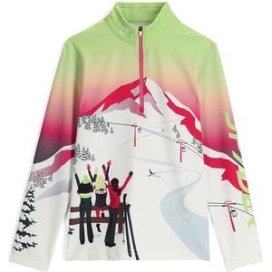 Spyder Meisjes Zonsondergang 1/2 Zip Lange Mouw T-hals