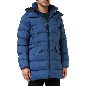 G-Star Raw heren Jassen G-whistler gewatteerde parka met capuchon, blauw (rank blue D20102-D199-868), XS