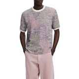 T-shirt - Multicolor - Korte Mouwen - Gemêleerd Etnische Print