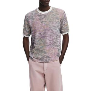 T-shirt - Multicolor - Korte Mouwen - Gemêleerd Etnische Print