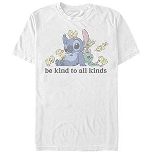Disney Lilo & Stitch - Kind To All Kinds Unisex Crew neck T-Shirt White M