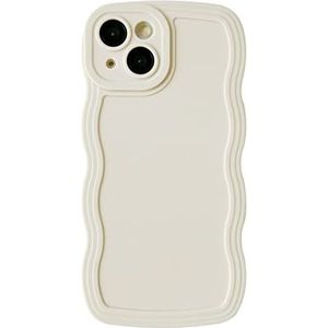 Yooface Geschikt voor iPhone 14 hoesjes [val- en stootvast] [siliconen], zachte beschermhoes compatibel met iPhone (wit, iPhone 14)