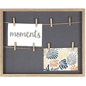 Hama Muro fotolijst met koord en klemmen, eikenkleur, 29,5 x 36,5 cm