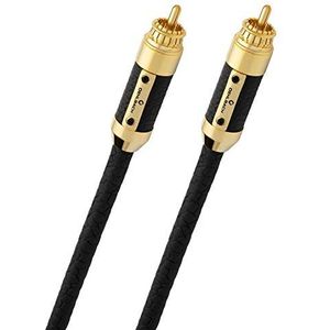 Oehlbach XXL Black Connection Master - State of The Art Cinch audiokabelset (Made in Germany, HPOCC, analoge audio) - 2 x 50cm - zwart