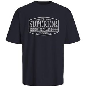 JACK & JONES Jprblunoah SS Tee FST, night sky, S