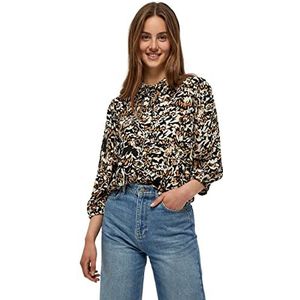Minus - 9318 - T-shirt - Korrel Boter - Bloemenprint