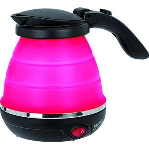 MPM MCZ-73/C1 Elektrische waterkoker van silicone, 0,5 l, 750 W, BPA-vrij, roze